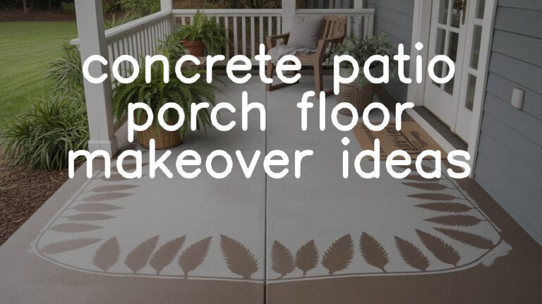 30 Concrete Patio Porch Floor Makeover Ideas for Curb Appeal